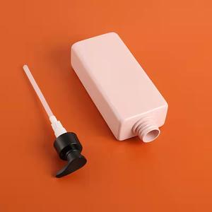 Bottiglia di <span class=keywords><strong>shampoo</strong></span> logo personalizzato gradiente colorato 300ml 400ml PET rettangolo uomini bottiglia di <span class=keywords><strong>shampoo</strong></span> con pompa - Product Image 5