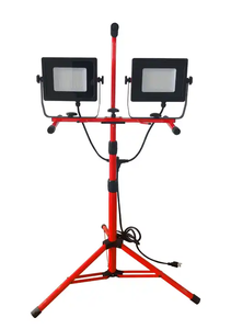 China Hot Selling Outdoor Garden School Lamp Coal Post <b>Lights</b> Construction With <b>Socket</b> Bracket Tripod WD-460T2 Double Head 50wle - Product Image 5
