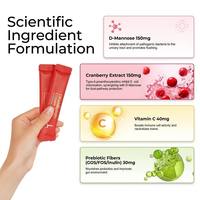 Nouveau produit, livraison gratuite, 30 sachets de poudre probiotique féminine, article transfrontalier très demandé, probiotiques CRANBERRY