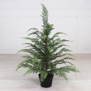Alberi di Cedro Artificiali Resistenti ai Raggi UV da 60 cm, Decorazioni Natalizie, <span class=keywords><strong>Piante</strong></span> in Vaso per Portico, Soggiorno, Ufficio - Product Image 1
