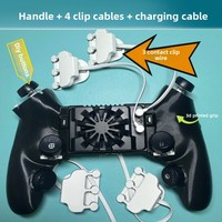 DIY Stretching Portable Handle Gaming Controller Phone Gamepad Pulse Trigger pour 6 doigts avec ventilateur radiateur