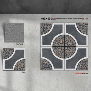 Carreaux de parking en porcelaine émaillée numérique mate rustique antidérapants pour extérieur, qualité export, 9 mm, gaufrés, 40x40 cm - Product Image 5