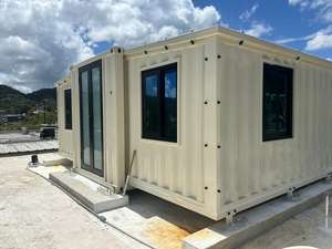 Casa Prefabbricata in Container Resistente agli Uragani, Espandibile, Ecologica, Impermeabile, con Soggiorno e Camera da Letto per le Isole dei <span class=keywords><strong>Caraibi</strong></span> - Product Image 2