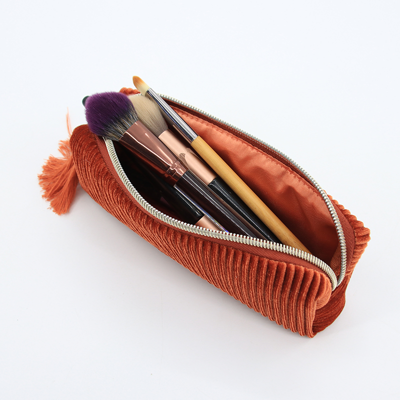 small velvet cosmetic bag