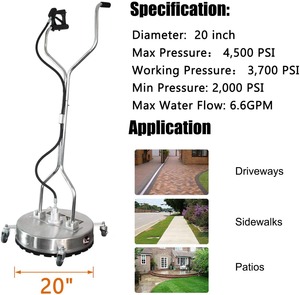 Bison Power Washer <strong>Surface</strong> <strong>Cleaner</strong> With Suction - Product Image 5