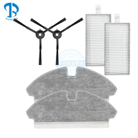 Kit cocok untuk Robot Dreame Mova M1/ Trouver M1, aksesori suku cadang vakum sudut samping sikat pel kain Filter Hepa lap