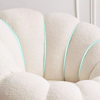 Fauteuils de salon en peluche style nordique, ensembles de canapés individuels de luxe, fauteuils décoratifs et fauteuils inclinables