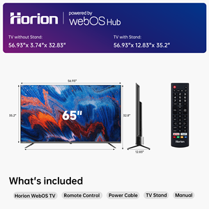 Webos 22 Audio + Dual 12W <b>Speakers</b> Horion 65 Inches LED 4K UHD <b>TV</b> With Miracast & Compatibility (P6D Series 2025) HORION 65 Inch - Product Image 3