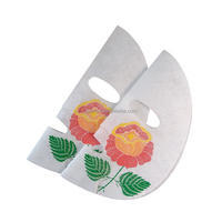 Tissu pour masque facial en forme de fleur imprimé en 3D, en fibre nano super absorbante à tissage uni, pour la production de masques de beauté DIY et commerciaux