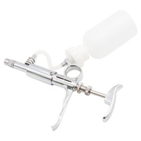 Seringues vétérinaires de 5 ml pour porcs, vaches, chiens, pistolet injecteur de vaccin vétérinaire, seringue injectrice continue pour bétail