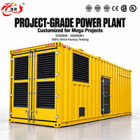 Groupe électrogène de type conteneur disponible avec des moteurs de plusieurs marques, 500 kW-1 MW, haute efficacité pour les travaux extérieurs