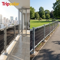 Support de montage vertical réglable pour panneaux solaires, installation sécurisée sur les clôtures routières, les cours et les balcons