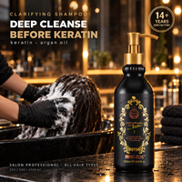 Shampoo clarifiant à la kératine, prétraitement, nettoyage en profondeur, élimination du chlore de l'eau dure, shampooing pour cheveux de salon, OEM