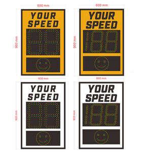 12ปีโรงงานความปลอดภัยการจราจร2หลักจอแสดงผลพลังงานแสงอาทิตย์หรือไฟฟ้า LED รถเรดาร์ความเร็วจำกัดป้าย - Product Image 6