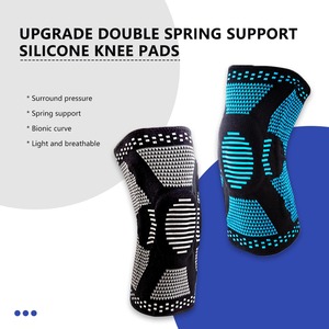 Esportes joelheiras para basquete correndo anti derrapante perna apoio proteção Joint joelho silicone capa protetora para dor no joelho