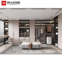 Armoire de chambre à coucher PA Home fabriquée en Malaisie, ensemble de meubles de chambre avec portes coulissantes