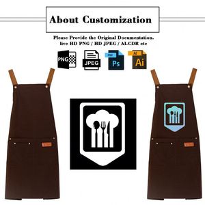 Customizable Waterproof Canvas <b>Kitchen</b> <b>Apron</b> Oil-Proof and Adjustable for Waiter Carpenter & Barista Washable Tool - Product Image 6