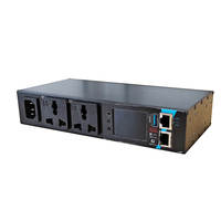 YESEEDER Rack MINI Smart PDU, Tira de Enchufes Universales de 2 Tomas, 16A 230V, Red Inteligente RJ45 485 USB, IP Independiente, SNMP, MODBUS, MQTT
