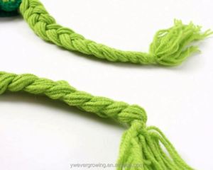 หมวกบีนนี่สำหรับเด็กหมวกไหมพรมถักสำหรับฤดูหนาวทำด้วยมือ - Product Image 4