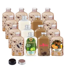 Produits les plus vendus 300ML 500ml Emballage en plastique avec bouchon en spirale avec logo personnalisé pour bouteilles de jus de fruits frais et de café