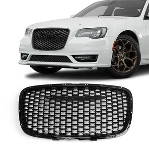 Front stoßstangen grill Schwarz Grau Fronthaube Kühlergrill Für Chrysler 300C SRT 2015-2018