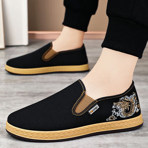 B-LD848 hommes sportif toile à la mode chaussures de Fitness motif personnalisé chaussures en tissu brodé pour le printemps nouveau Style de marche - Product Image 4