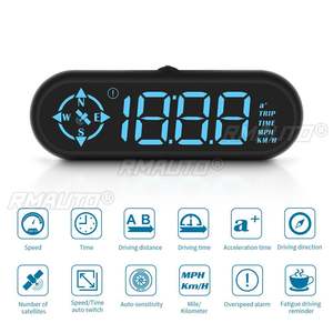 G9 Auto HUD GPS Affichage Tête Haute (HUD) Compteur de Vitesse de Voiture avec Boussole Horloge Distance de Conduite Alarme de Sécurité Accessoires Électroniques - Product Image 2