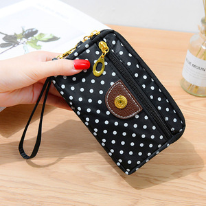 Cartera de nailon para mujer, monedero de gran capacidad de 7 pulgadas con cremallera, portátil, para uso diario - Product Image 2