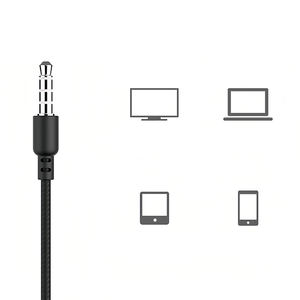 3,5 Mm Sport Stereo Music Cancelación de ruido Jack Auriculares con cable Auriculares con micrófono para accesorios móviles - Product Image 5