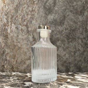 150ml 200ml Empty Luxury Round Clear White Perfume <b>Reed</b> Glass <b>Diffuser</b> Bottle With Screw Lids Wholesale - Product Image 1
