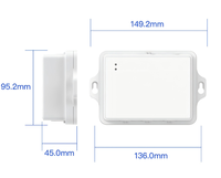 Capteur de température et d'humidité S21 LoRaWAN SHT35 IP64 avec batterie 5 ans, enregistreur sans fil de température et d'humidité relative pour la chaîne du froid industrielle et l'agriculture