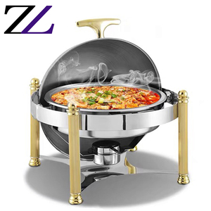 Chauffe-plats professionnels en acier inoxydable, 8 qts, ensemble de plats de service, pour buffet en or, offre spéciale - Product Image 2