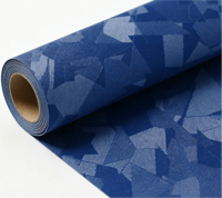 Papier décoratif de luxe gaufré en PVC enduit, motif géométrique grain de carton, pour emballage et artisanat
