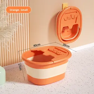 Baignoire pliable en plastique pour les pieds, portable, pour usage domestique, lavage des mollets, massage <span class=keywords><strong>et</strong></span> soins de santé - Product Image 5