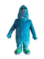 Costume de mascotte de monstre bleu de personnage de dessin animé à fourrure le plus vendu à vendre costumes de dessin animé pour l'événement de promotion des vacances