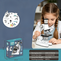 Deluxe Version Microscope High End Optical Observation Instrument for Student Professional Science & Engineering Toys