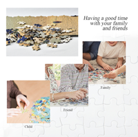 Puzzle en bois personnalisé avec photo, cadeau sur mesure, 500 à 1000 pièces, cadeaux uniques pour la famille, le bureau, l'école, articles de bricolage