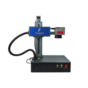 FOCUSLASER Mini machine de gravure laser à fibre Raycus Max de bureau 20W 30W 60W Haute productivité Marquage métal AI/BMP/DXF/PLT - Product Image 3