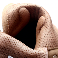 Bottes tactiques imperméables pour le camping, chaussures pour hommes avec fermeture éclair latérale, randonnée en plein air, cuir, tige haute, toutes saisons