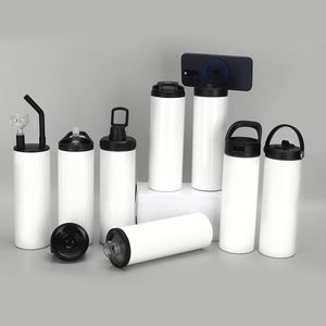 Blank 20oz Straw Sublimation Cup Double Vacuum Camping Travel Custom Pattern <b>Water</b> Cup <b>Bulk</b> - Product Image 6