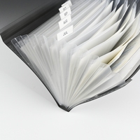 Organizador de archivos en expansión A4, patrón diagonal, 13 bolsillos, pestañas de índice, cierre de banda elástica, cubierta de PP de 0,65mm, diseño moderno personalizado
