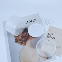 Pot cosmétique rond en plastique PP vide avec couvercle pour crème visage et beurre corporel