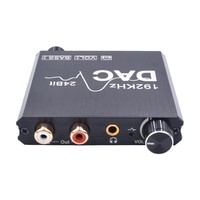 Convertisseur DAC coaxial optique Convertisseur audio numérique vers analogique avec commandes de volume pour équipement de radiodiffusion et de télévision