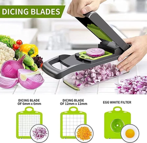 Custom Wholesale <b>Vegetable</b> <b>Chopper</b> Multifunctional Kitchen Sets Stainless Steel Cutter Veggie <b>Chopper</b> Kitchen - Product Image 5