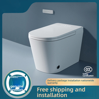 WC intelligent automatique en céramique monobloc avec siège bidet à fermeture douce pour salle de bain et usage extérieur