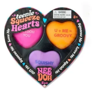 NeeDoh Teenie Sparkle Hearts, Material EVA, Mini Juguete Antiestrés con Forma de Corazón Brillante, Edición Limitada para el Día de San Valentín - Product Image 3