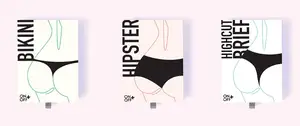 Wholesale Girl Women Undergarment Bikini Underpants Packaging Box For Bikini Hipster Highcut Brief
