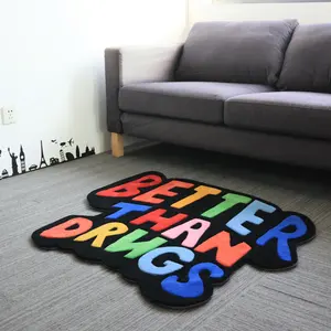 Personalizzato Cricut faccina moderna soggiorno commerciale uso domestico 100% lana acrilica viscosa di seta di bambù <span class=keywords><strong>tappeto</strong></span> trapuntato a mano - Product Image 1