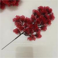 Plantes artificielles à bas prix, personnalisables pour fonds de scène DIY, aiguilles de pin, bouquet de jardinage mature, feuilles séchées artificielles pour fêtes