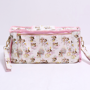 Bolsa de Pañales/Mamá para Cochecito con Bolsillos Aislados para Botellas y Portavasos, Bolsa Desmontable, para Parque de Atracciones Mágicas Personalizadas - Product Image 3